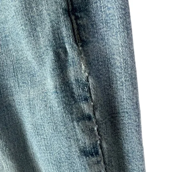 Vintage Y2K Light Blue Flare Leg Denim Low Rise Jeans 7 - Picture 11 of 16